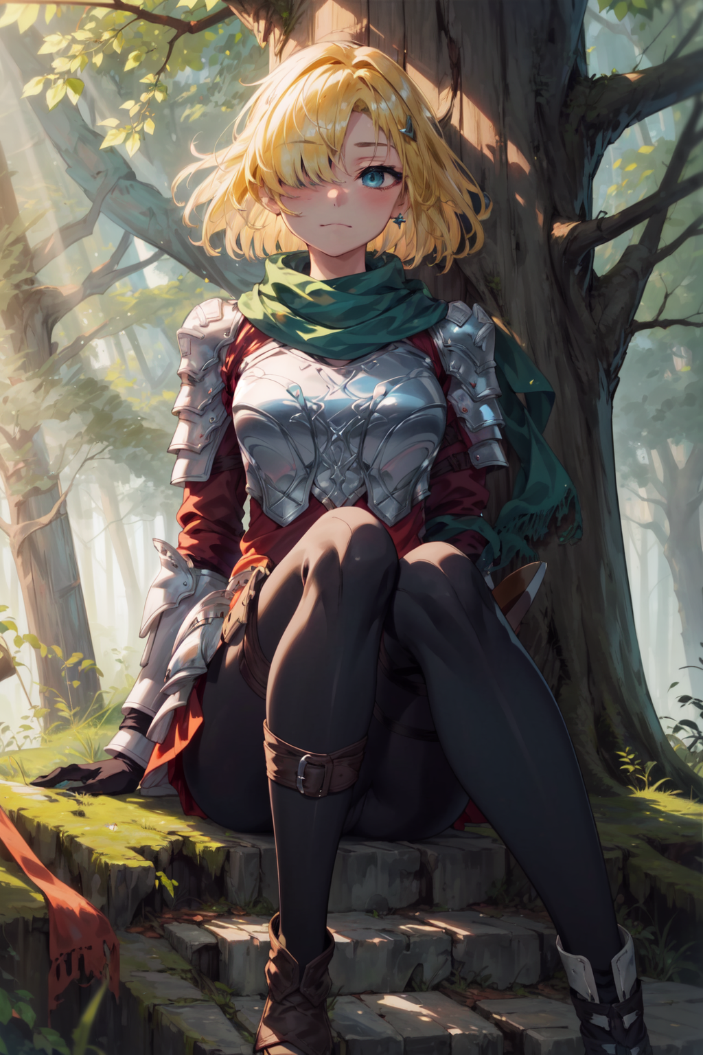 01090-812097937-masterpiece,best quality,1girl,future princess,blonde hair,armor,hair band,breastplate,shoulder armor,light smile,bangs,boots,gr.png